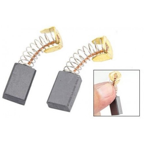 Buy 2pcs 20mm X 6mm X 6mm Carbon Motor Brush Spring Coil Copper Wire Electric Electrical Electronic Power Brushes Replace Part DC Rotary Tool Online In India